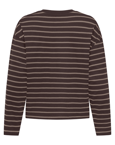Only - ONLHappy Stripe T-shirt - Coffee Bean